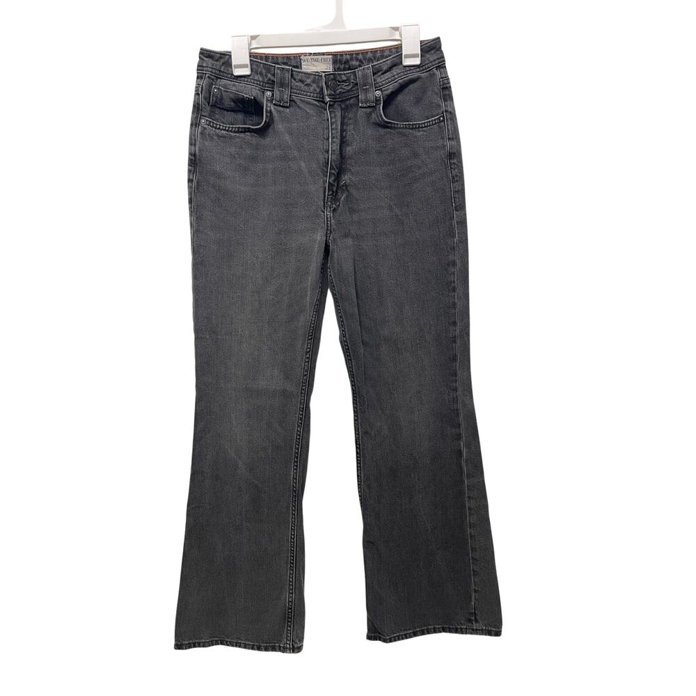 We the Free Ava high rise boot cut jeans black denim size 28 festival rodeo